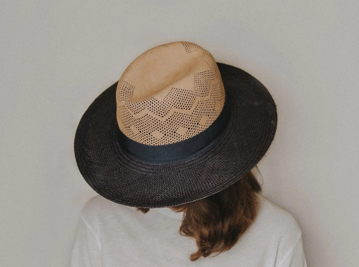 Freya - Camelia Hat in Sand/Navy Hats
