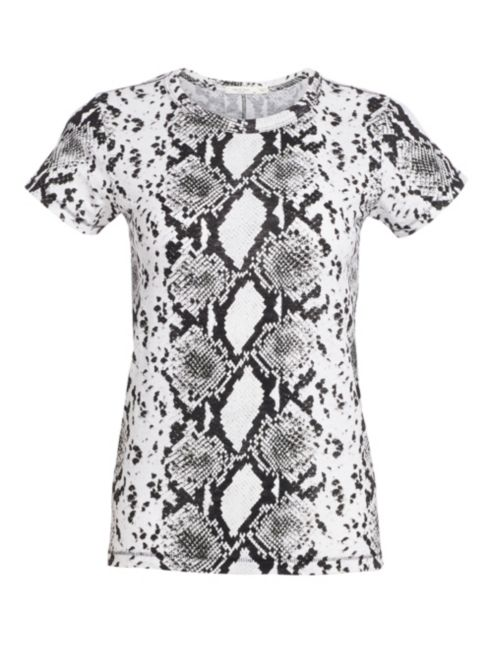 Rag&Bone - Snake Print Tee in Ivory Multi