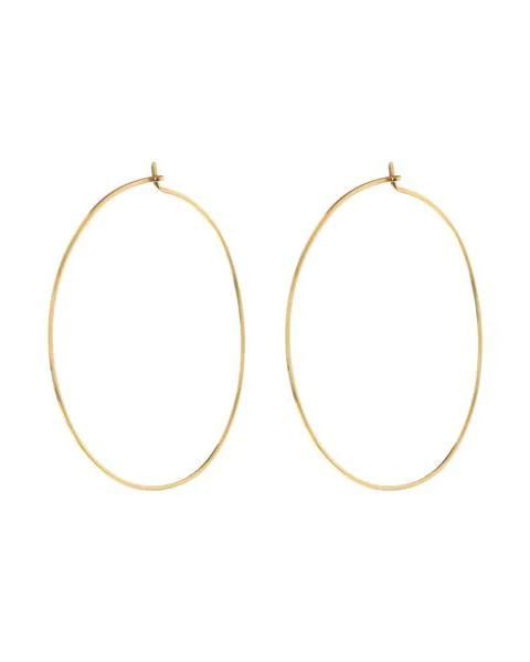 Luv AJ - Capri Wire Hoops in Gold