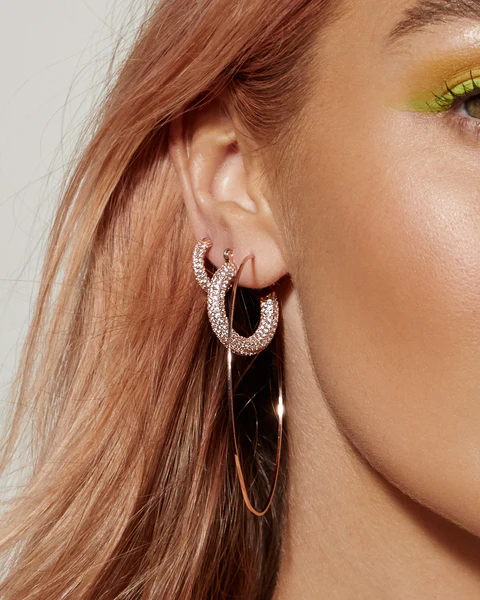 Luv AJ - Capri Wire Hoops in Gold