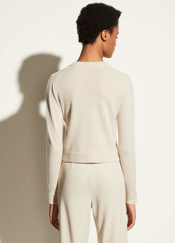 Vince - Buttoned Cardigan in Light Shell