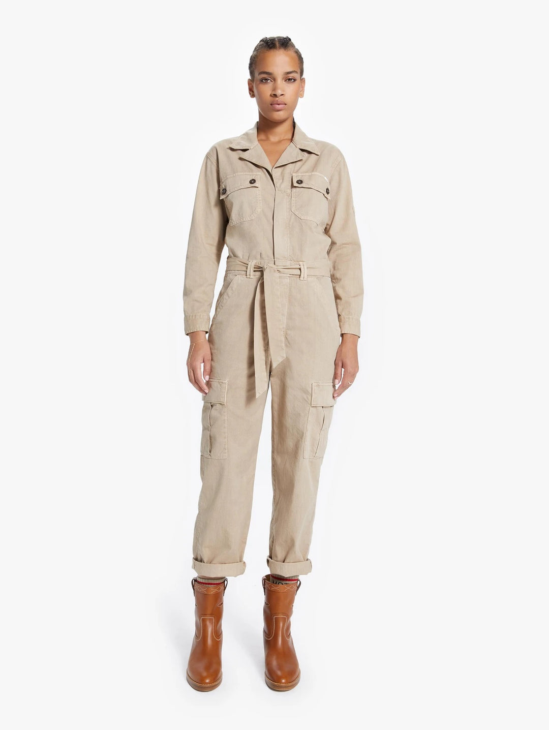 Mother - The Cargo Fixer in Medium Khaki