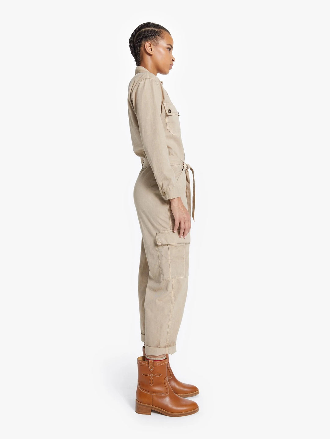 Mother - The Cargo Fixer in Medium Khaki