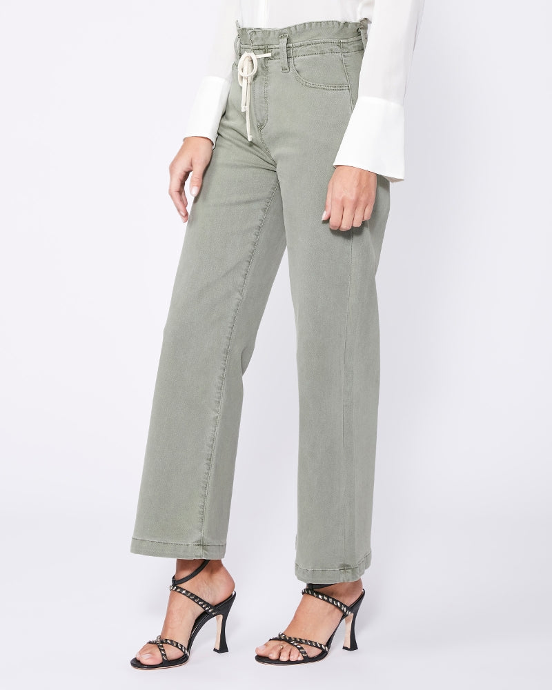 Paige - Carly with Waistband Tie in Vintage Smokey Green