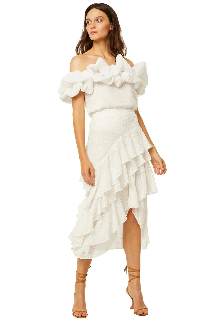 Misa - Carmen Skirt in Pearl Clip Dot Skirts