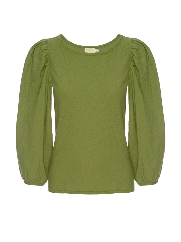 Nation LTD - Cecilia Balloon Sleeve Tee in Olive