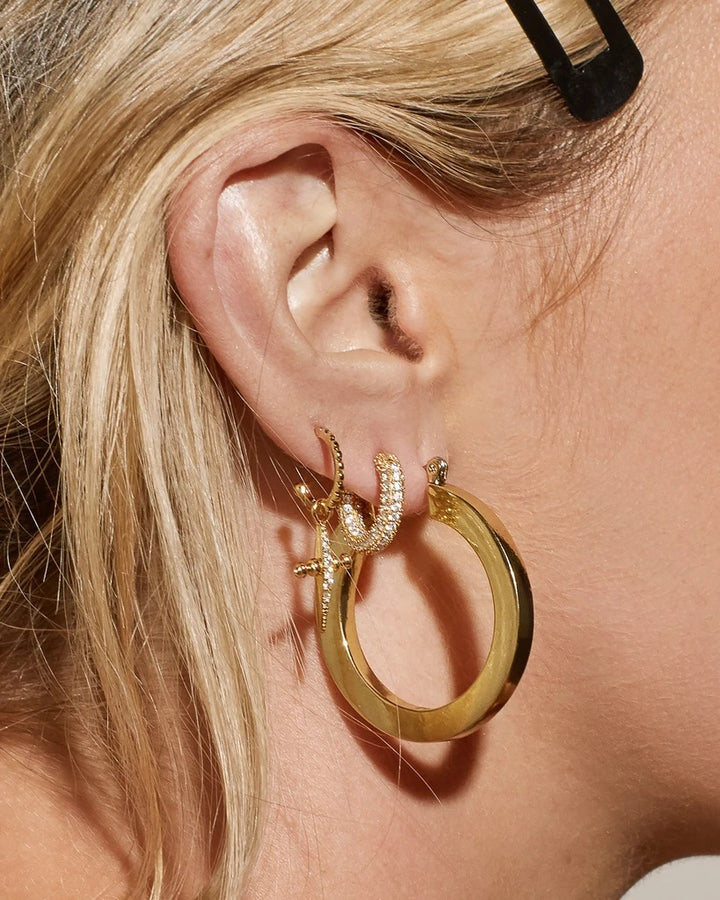 LUV AJ - Celine Hoops in Gold