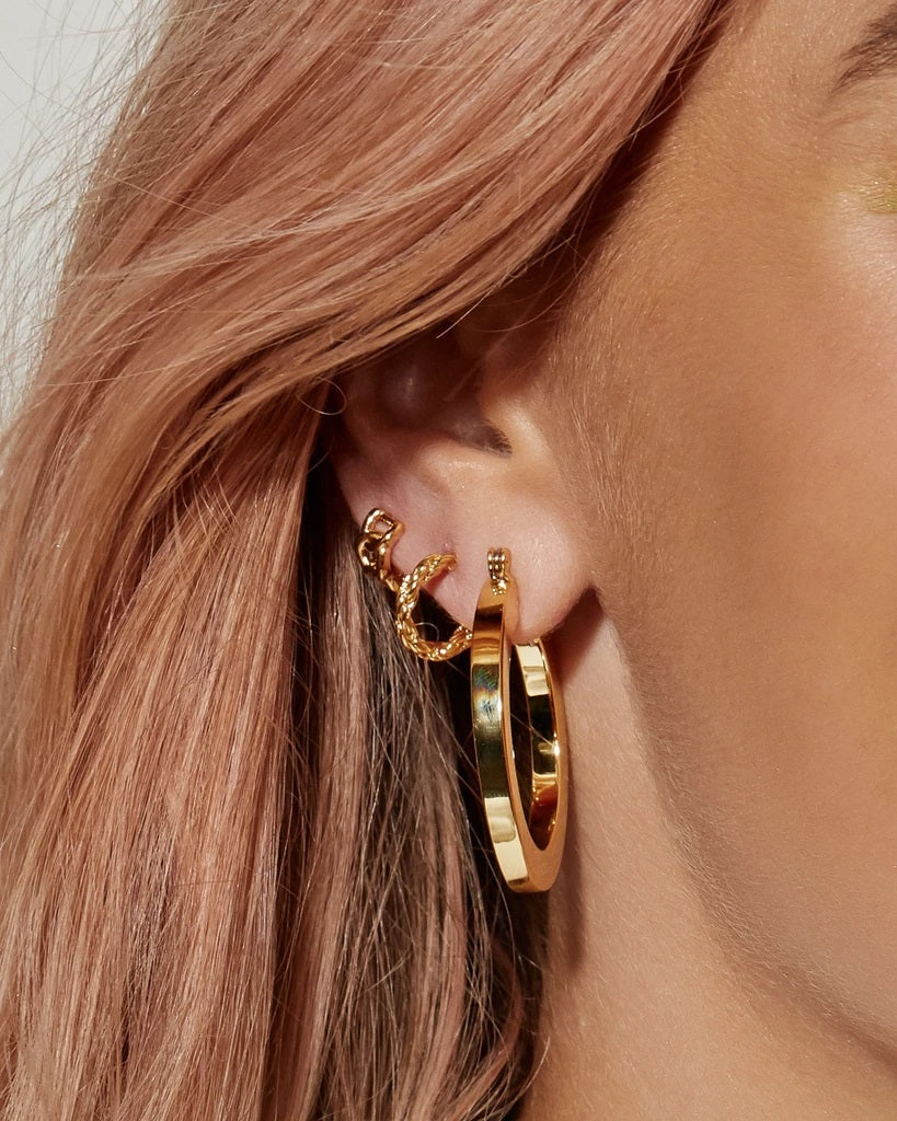 LUV AJ - Celine Hoops in Gold