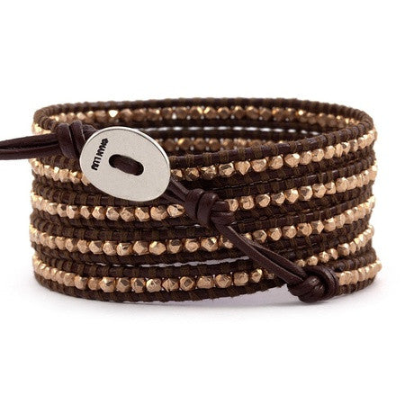 Chan Luu 32" 5 Wrp Bracelet Brown at Blond Genius - 2