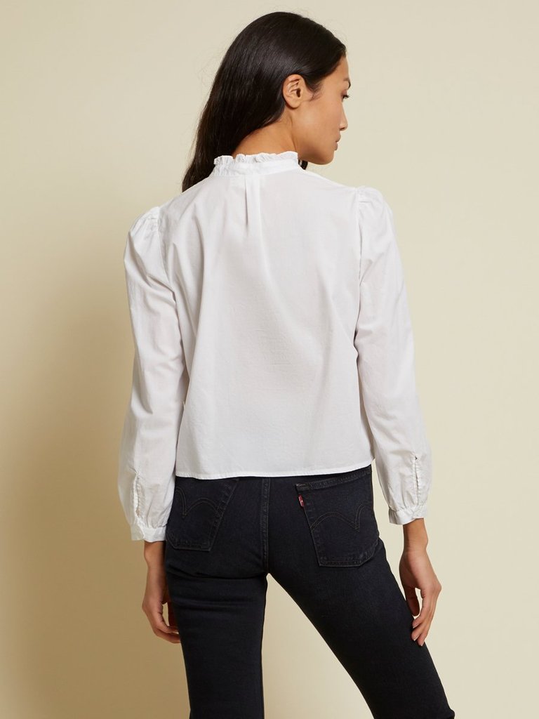Nation LTD - Chantelle Victorian Crop in Off White