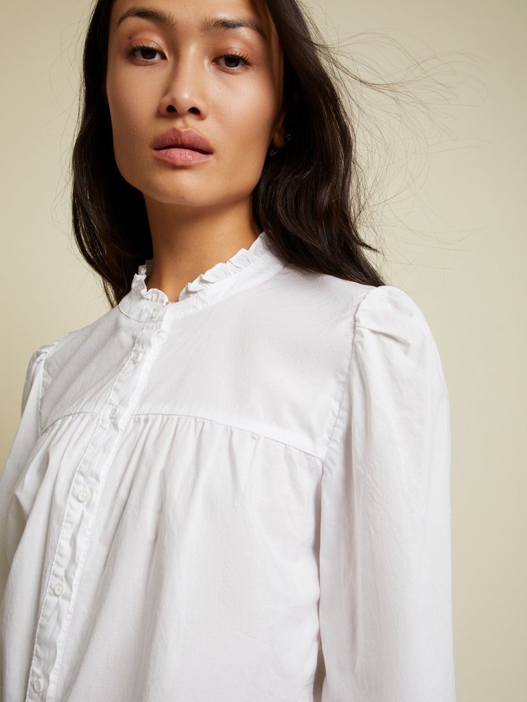 Nation LTD - Chantelle Victorian Crop in Off White