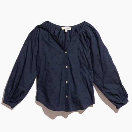 KERRI ROSENTHAL - Charlie Blouse in Indigo