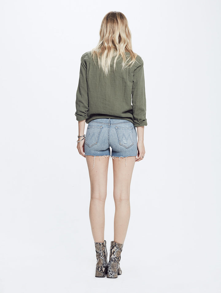 Mother - High Waisted Rascal Fray Short Chatterbox