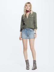 Mother - High Waisted Rascal Fray Short Chatterbox