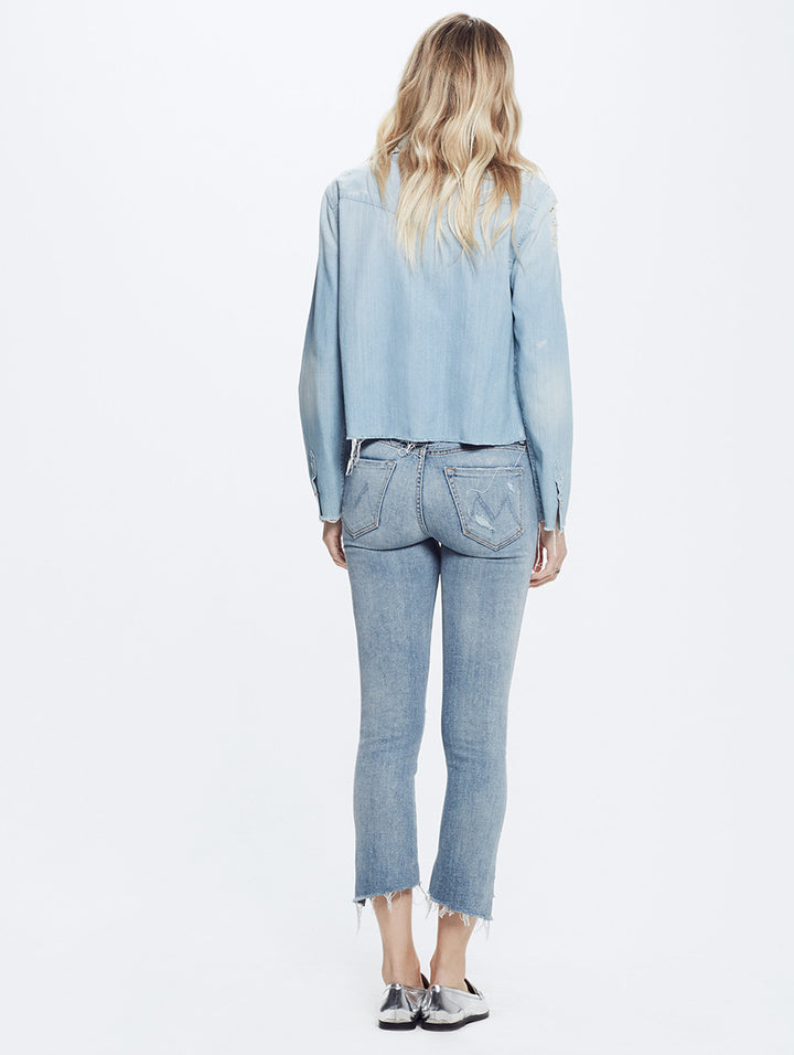Mother - Insider Crop Step Fray Chatterbox