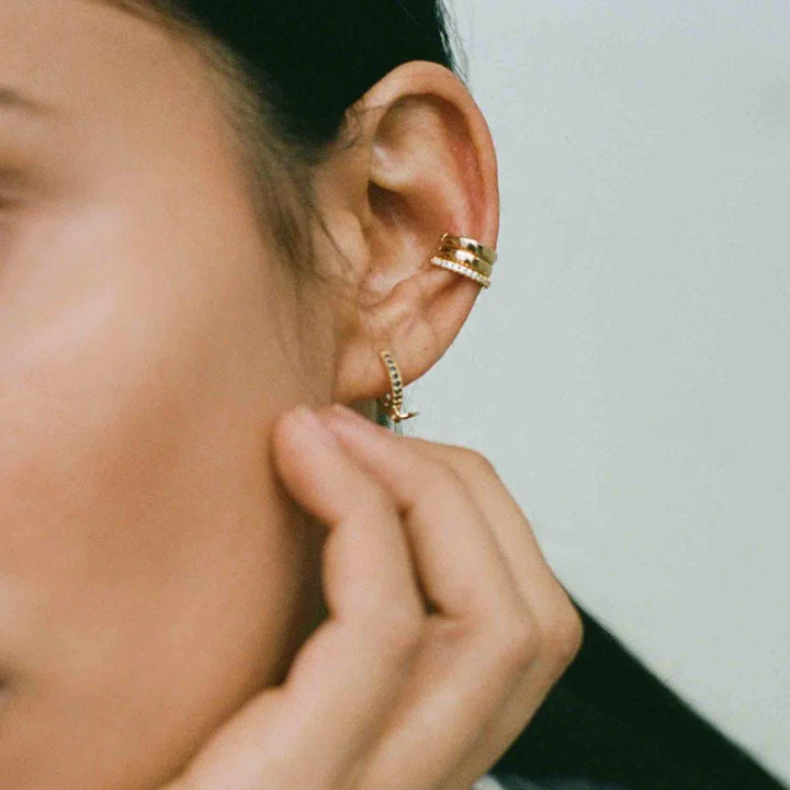 Alexa Leigh - Chelsea Ear Cuff Trio in Gold
