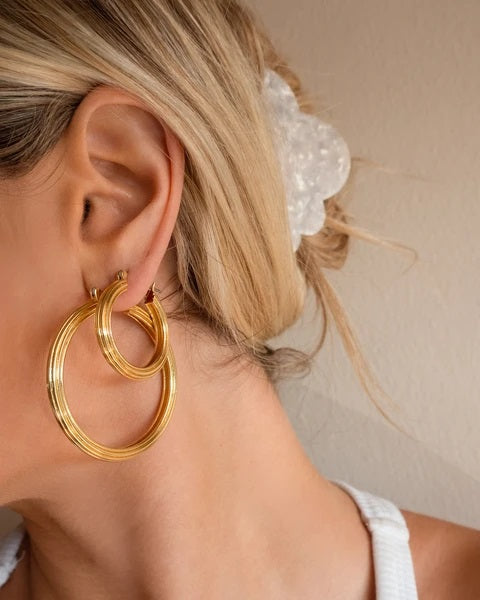 LUV AJ - Cher Hoops in Gold