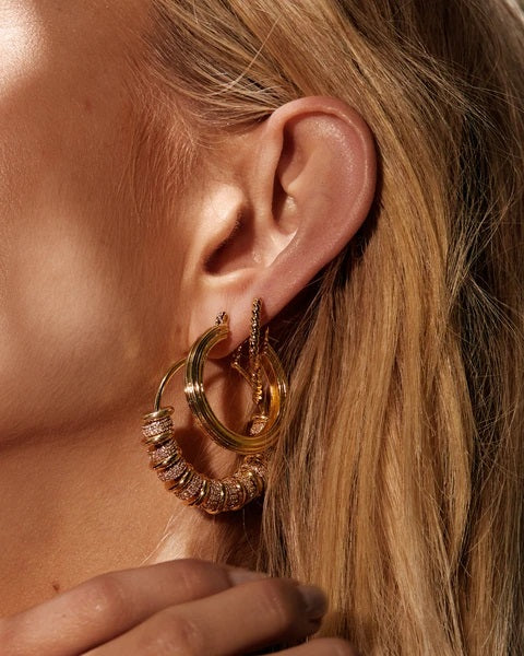 LUV AJ - Cher Hoops in Gold