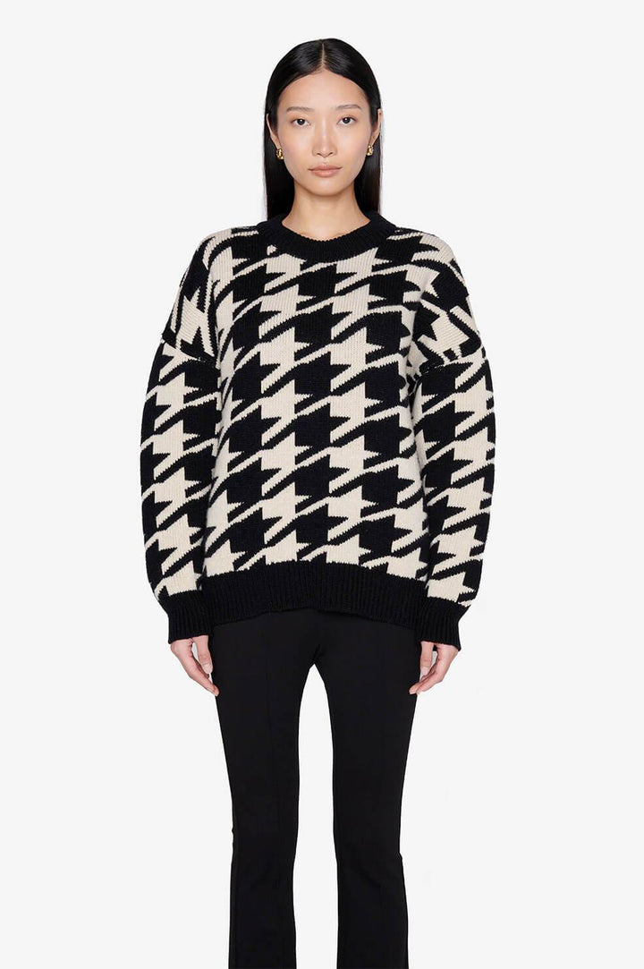 Anine Bing - Cheyenne Sweater in Large Houndstooth