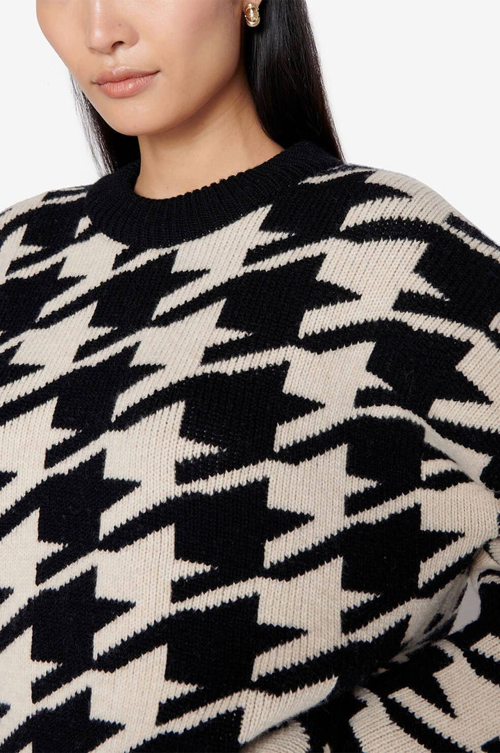 Anine Bing - Cheyenne Sweater in Large Houndstooth