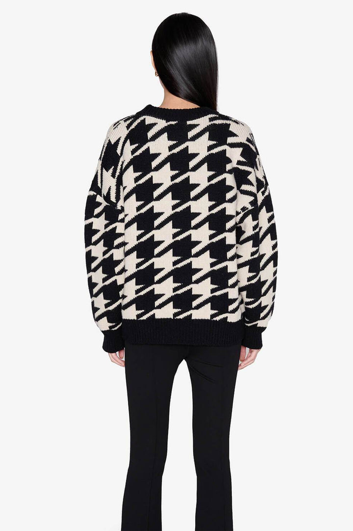 Anine Bing - Cheyenne Sweater in Large Houndstooth