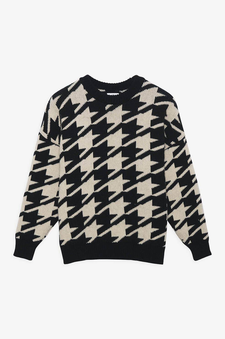 Anine Bing - Cheyenne Sweater in Large Houndstooth