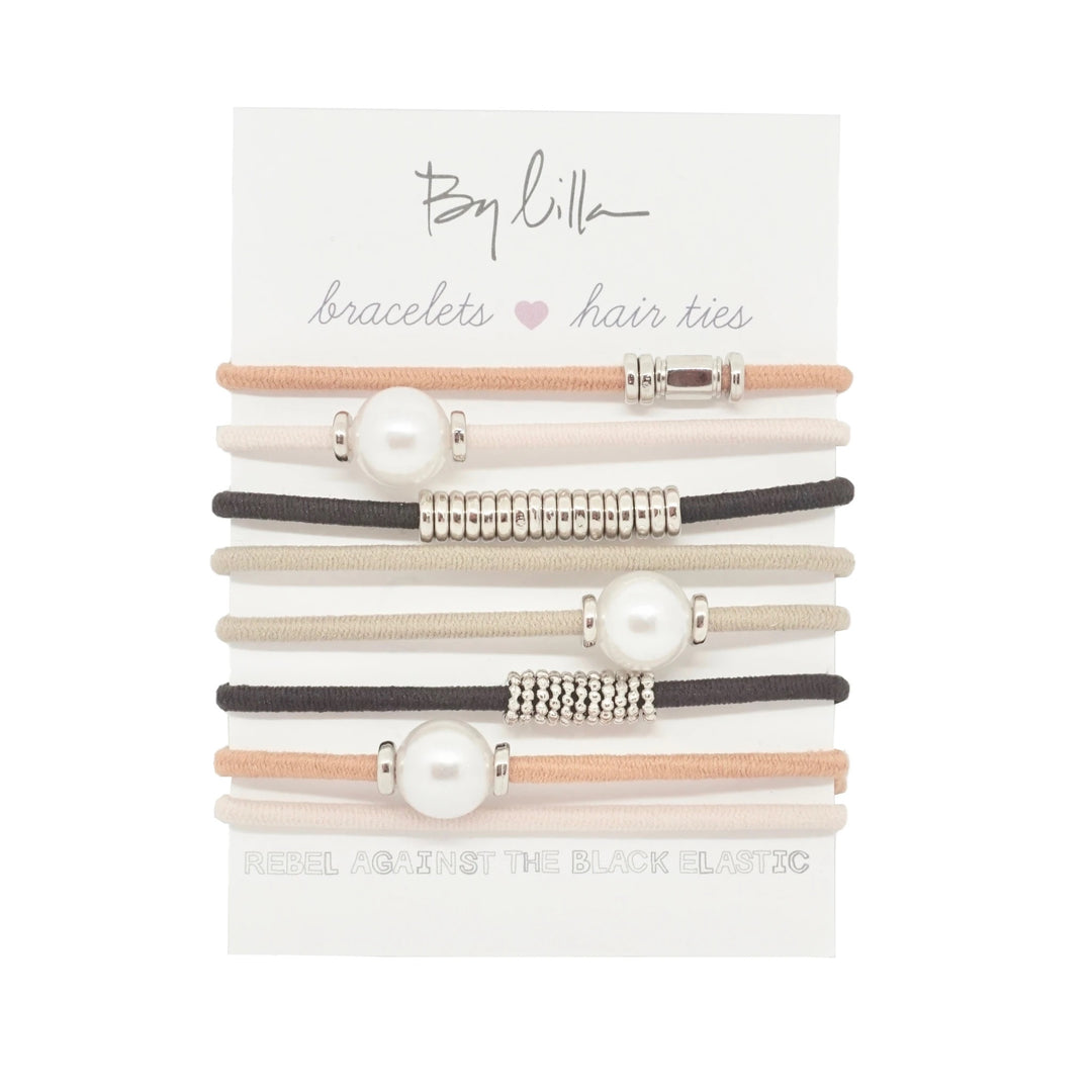 By Lilla - Chocolate Chip Stack Hair Elastics