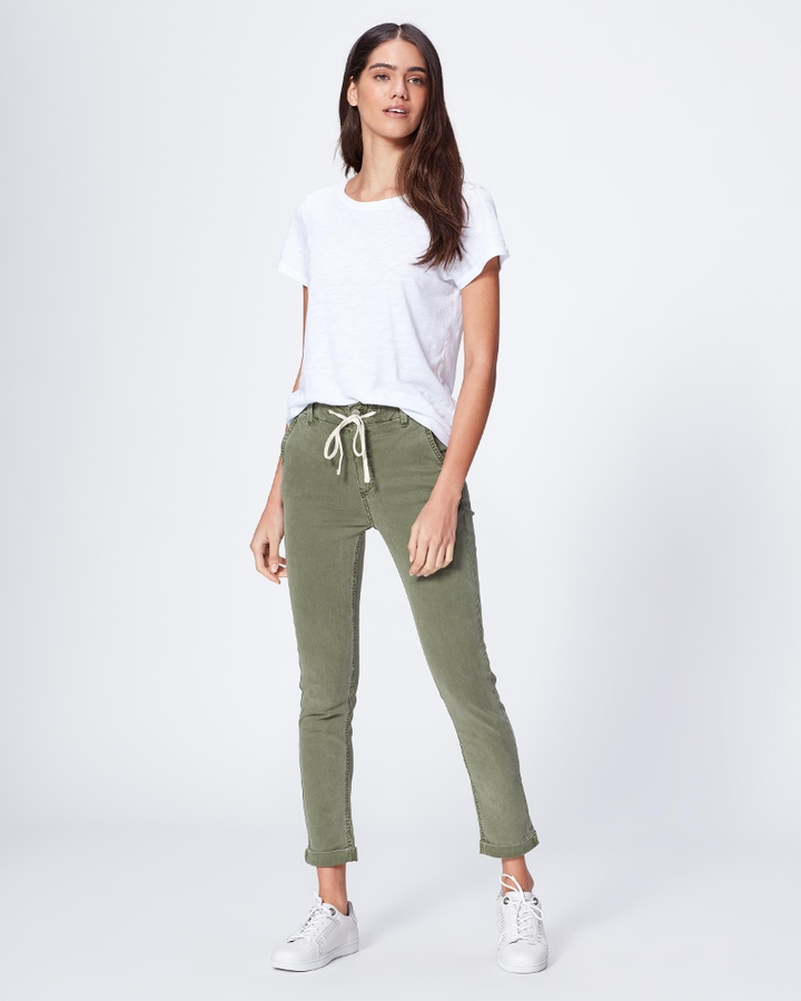 Paige - Christy Pant in Vintage Coastal Green