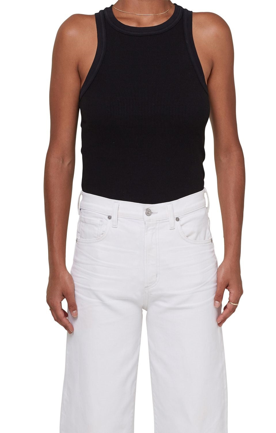 Citizens of Humanity - Isabel Rib Tank in Black Tops