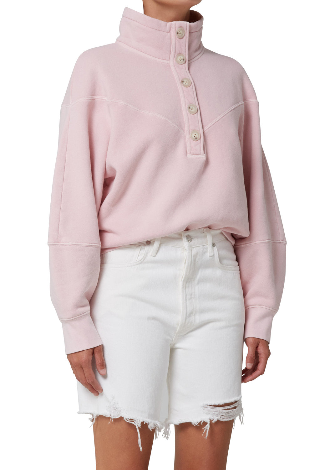Citizens of Humanity - Kennedy Sweatshirt in Peony Clothing - Sweatshirts