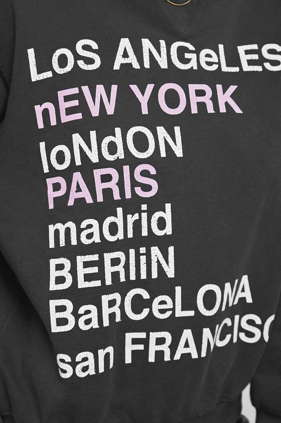 Anine Bing - City Love Sweatshirt in Charcoal
