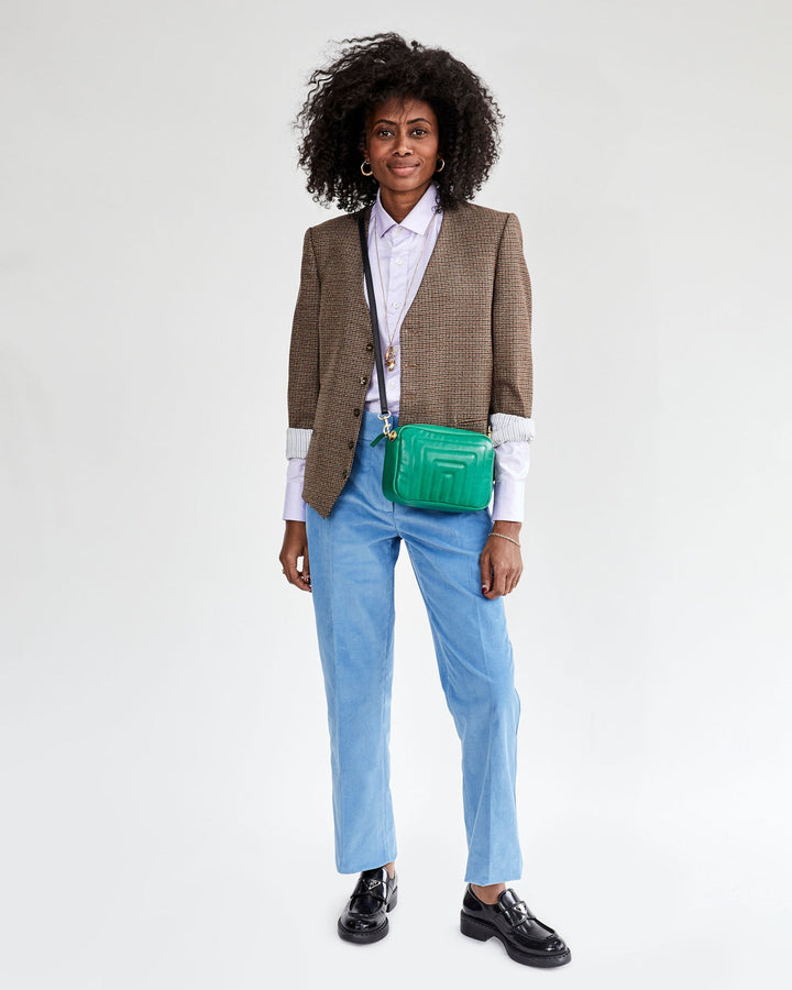 Clare V. - Midi Sac in Emerald Channel Quilted Italian Nappa Accessories