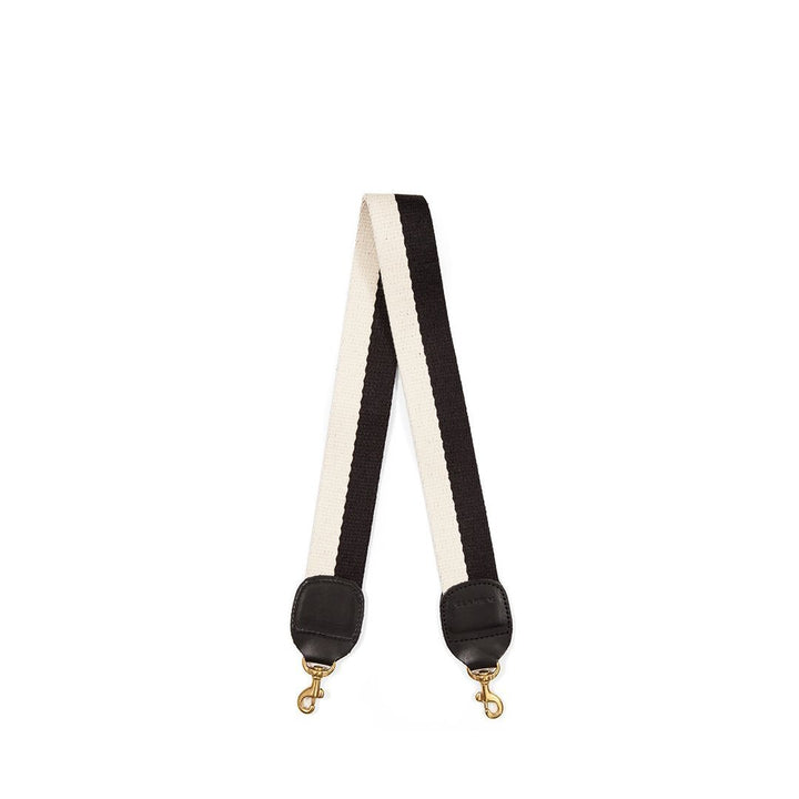 Clare V. - Shoulder Strap in Black & White Cotton Webbing Default