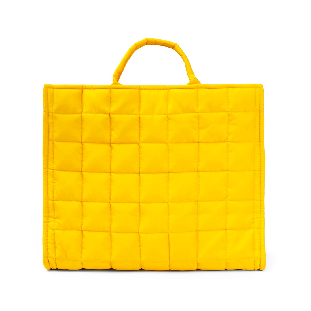 Clare V. - Simple Tote in Yellow Quilted Puffer Accessories