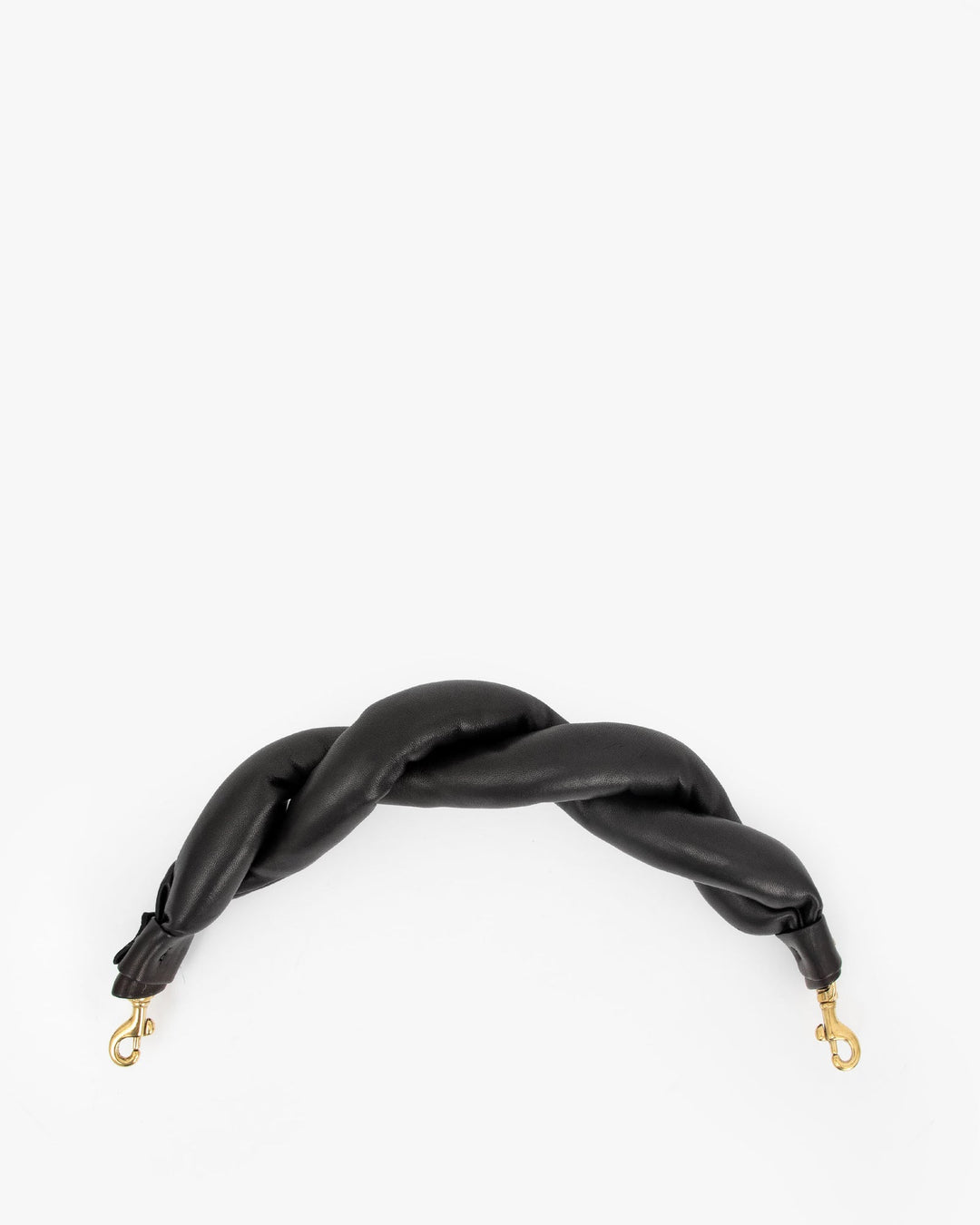 Clare V. - Twisted Puff Top Handle in Black Italian Nappa Swim Accessories