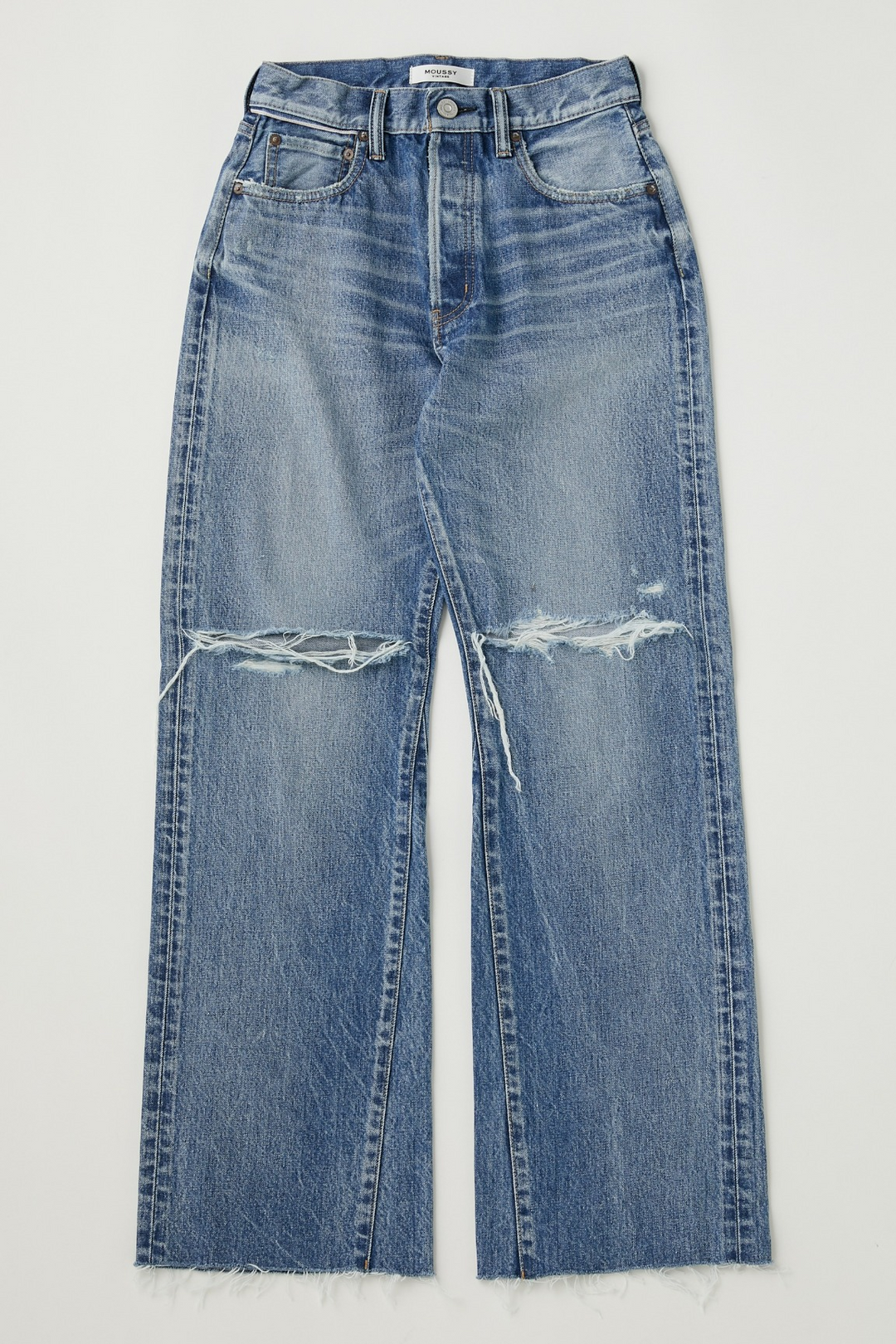 Moussy - MV Clifton Remake Flare in Blue Jeans