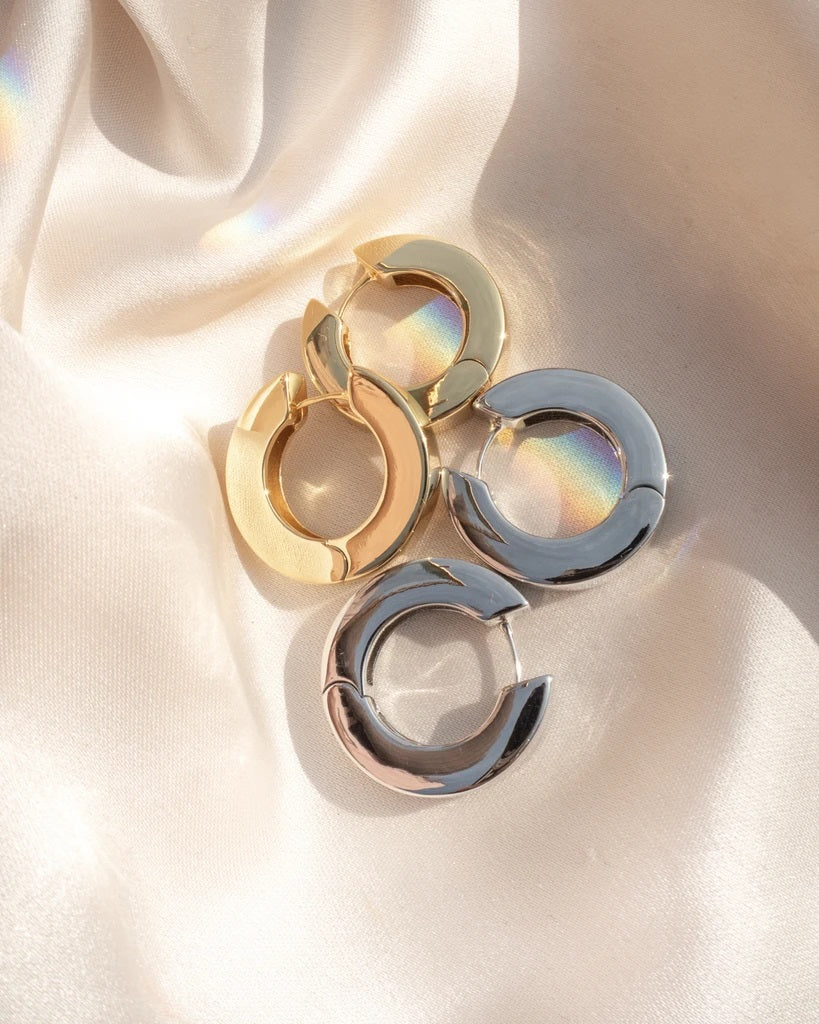 LUV AJ - Coco Hinge Hoops in Gold