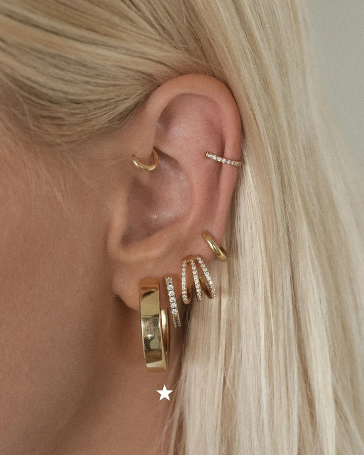 LUV AJ - Coco Hinge Hoops in Gold