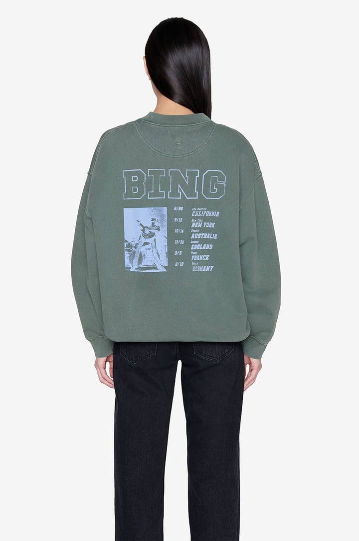 Anine Bing - Cody Sweatshirt Bing Live in Green
