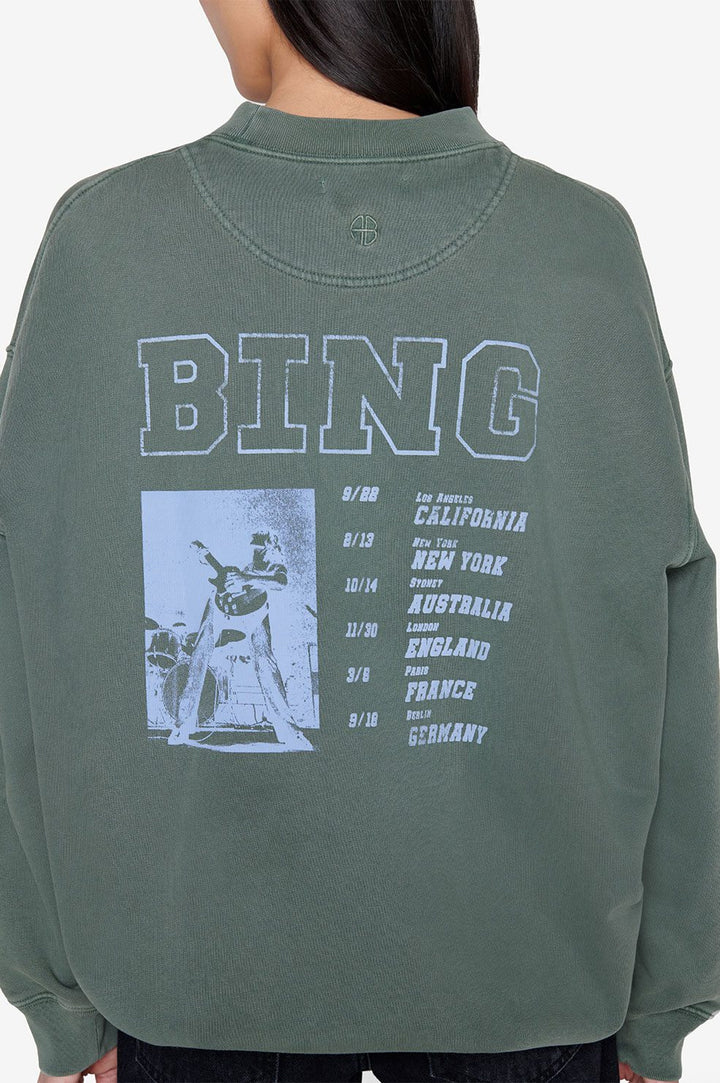 Anine Bing - Cody Sweatshirt Bing Live in Green