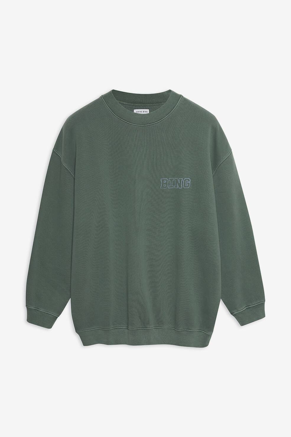 Anine Bing - Cody Sweatshirt Bing Live in Green