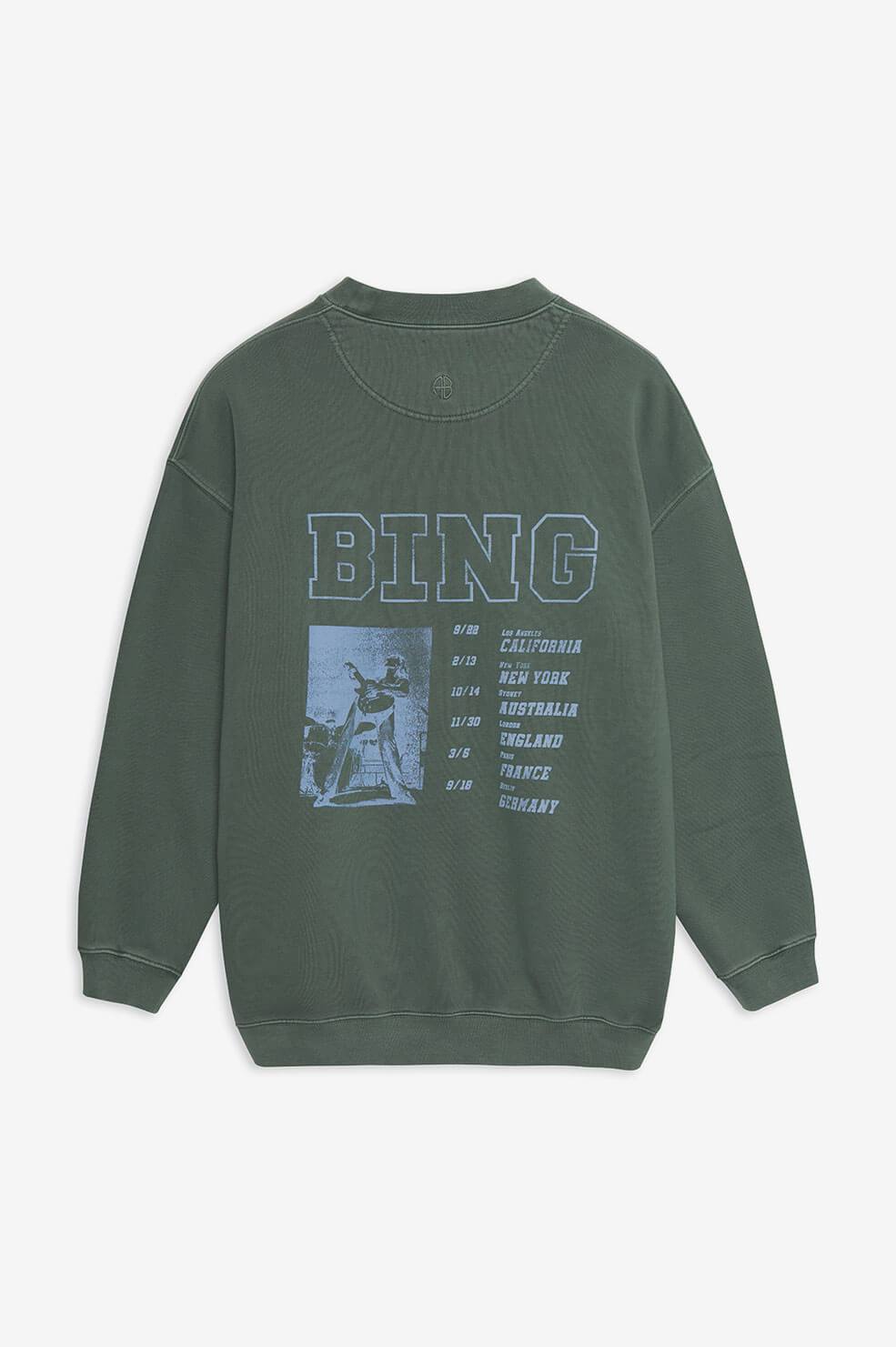 Anine Bing - Cody Sweatshirt Bing Live in Green