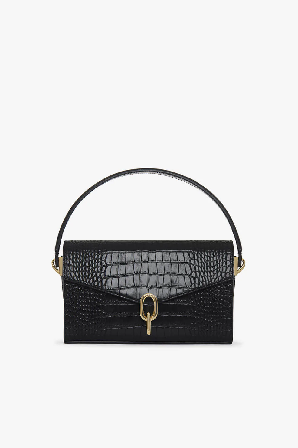 Anine Bing - Colette Bag in Black Croco