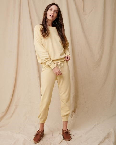 The Great - The College Sweatshirt in Light Lemon