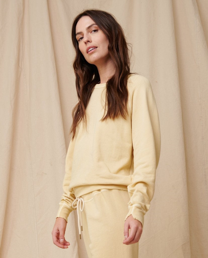 The Great - The College Sweatshirt in Light Lemon