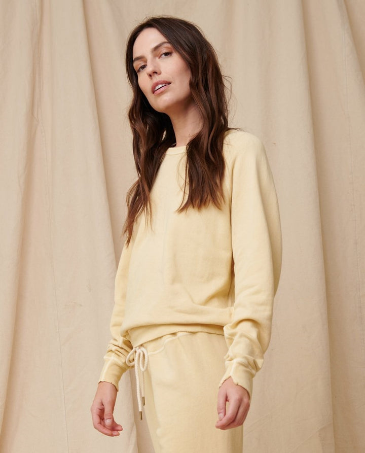 The Great - The College Sweatshirt in Light Lemon