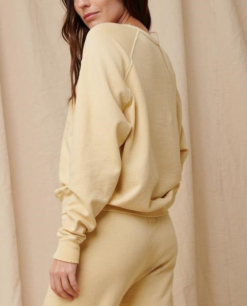 The Great - The College Sweatshirt in Light Lemon