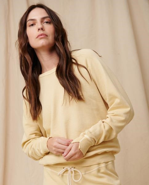 The Great - The College Sweatshirt in Light Lemon