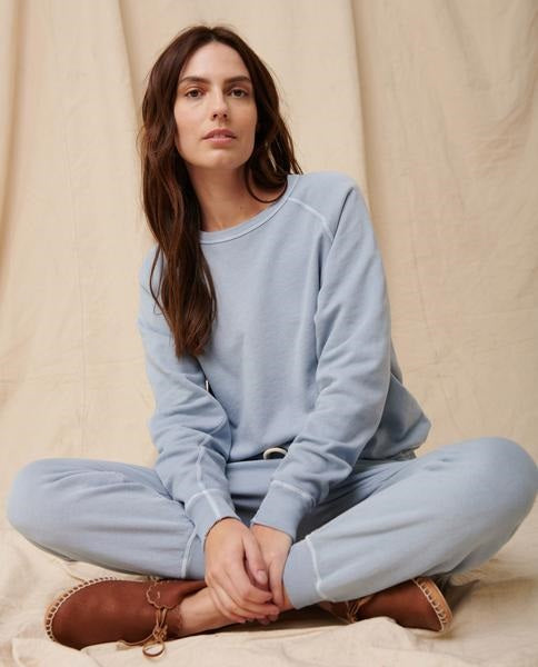 The Great - The College Sweatshirt in Powder Blue