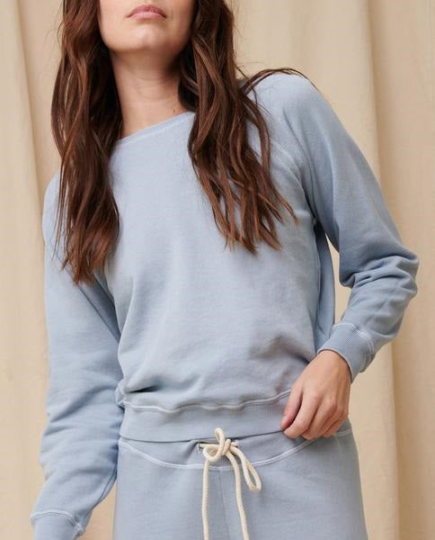 The Great - The College Sweatshirt in Powder Blue